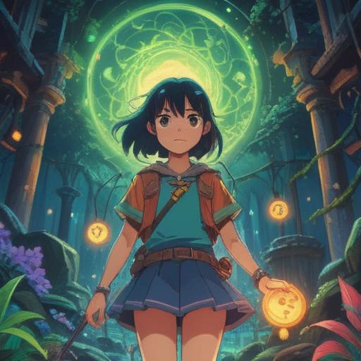 A vibrant illustration of a lucky charm, glowing softly in the foreground, surrounded by a mystical aura, hints of impending change in the atmosphere, detailed textures on the charm's surface, enchanting symbols engraved, a scenic background depicting a serene landscape shifting subtly, warm hues of sunset suggesting possibilities, 4k