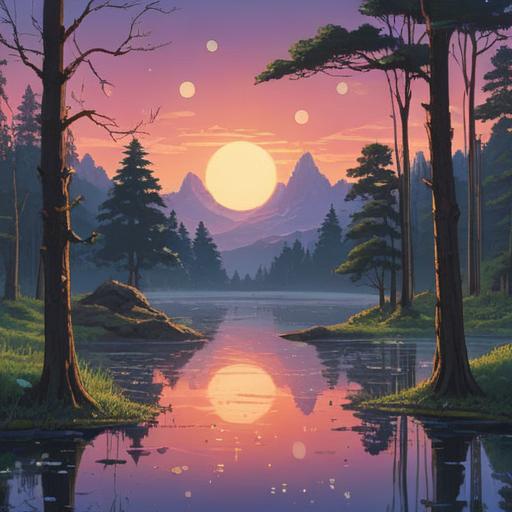 A serene landscape illustrating spiritual signs to heed when feeling empty, ethereal symbols emerging from a calm lake, soft glowing orbs floating in the air, gentle light filtering through trees, nature's tranquility, reflective mood, harmonious color palette, inviting scenery, 4k