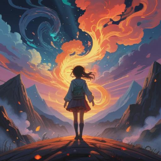 A spiritual representation of emotional pain, ethereal light radiating from within, a silhouette surrounded by swirling energies, symbolic imagery of hope and healing, tender colors evoking tranquility, a serene landscape in the background, the essence of inner struggle, 4k