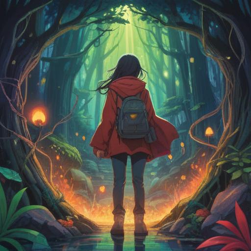 A thought-provoking illustration of a person experiencing emotional struggle, surrounded by ethereal light, symbolic representations of growth and transformation, vibrant colors reflecting the journey of overcoming pain, serene backdrop of nature, elements of spirituality such as chakras and mandalas, a sense of hope and renewal, 4k