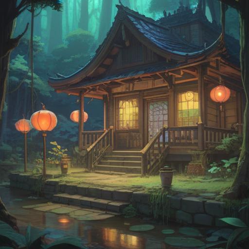 A serene scene depicting a lucky item that alleviates emotional pain, a beautifully crafted talisman glowing gently, surrounded by soft, ethereal light, delicate flower petals floating in the air, calming colors, a tranquil setting with a peaceful forest backdrop, soothing atmosphere, sense of hope and comfort, 4k
