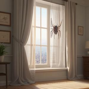 寝室に蜘蛛が現れた時のスピリチュアルな意味を解説