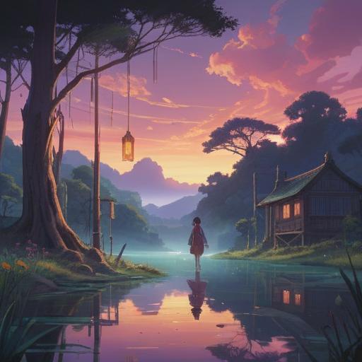 A serene and ethereal scene, a person surrounded by a soft glow, appearing peaceful yet restless, floating softly in a dreamlike environment filled with floating clouds and stars, representing insatiable sleepiness, gentle waves of energy flowing around, deep shades of blue and purple, a sense of longing and tranquility, capturing the spiritual essence of never feeling fully rested, 4k