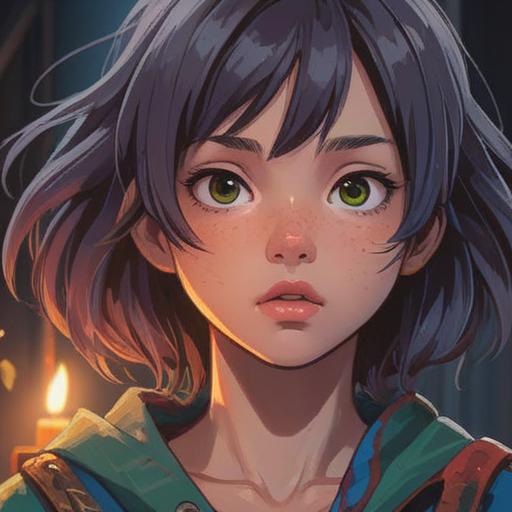 A close-up portrait of a person with prominent beauty marks on their lips, symbolizing destiny, soft lighting highlighting the features, a mystical aura surrounding them, emotional expressions that convey depth, vibrant colors that reflect the significance of the markings, artistic focus on the lips, a dreamy background enhancing the theme of fate, 4k