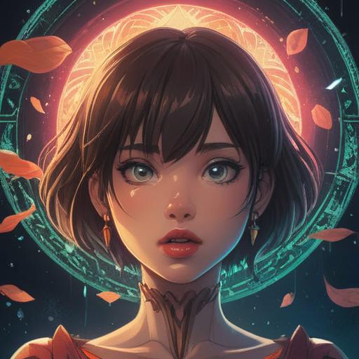 A mystical illustration of a pair of lips slightly parted, showing a glowing light emanating from the center, symbolizing spiritual awakening and enlightenment, vibrant colors, ethereal aura, serene background with soft clouds and gentle light rays, representing positive energy and good fortune, intricate details, dreamlike atmosphere, 4k