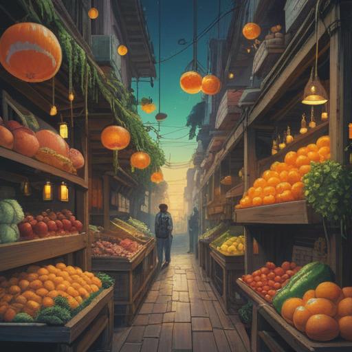 A serene and mystical scene depicting the spiritual signs of increased food consumption, vibrant energy emanating from abundant fruits and vegetables, ethereal light illuminating the surroundings, a meditative figure embracing the joy of nourishment, surrounded by nature's bounty, symbols of growth and abundance, harmonious atmosphere, intricate details of various foods, conveying a sense of wellness and balance, 4k