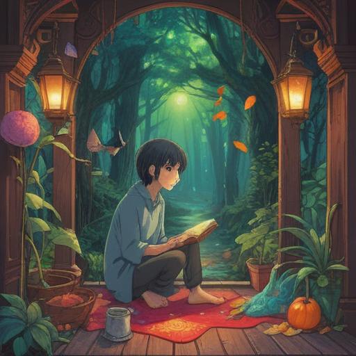 A serene illustration depicting a person pausing in a peaceful setting, surrounded by symbolic representations of diminished appetite, gentle whispers of nature, ethereal lights, soft blooming flowers, delicate spirits of awareness, an aura of reflection and introspection, vibrant yet calming colors, highlighting the connection between the physical and spiritual realms, 4k