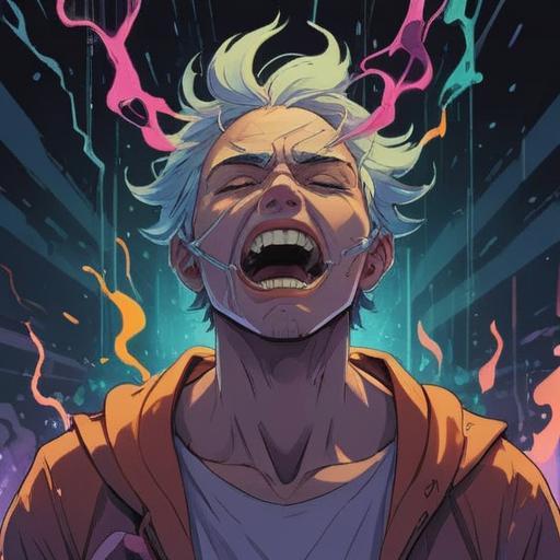 A spiritual and uplifting illustration depicting the concept of jaw clenching as a positive sign, serene expression on a person's face, glowing aura surrounding the head, harmonious colors, soft light illuminating the scene, symbolic elements representing strength and resilience, peaceful environment, nature in the background, 4k