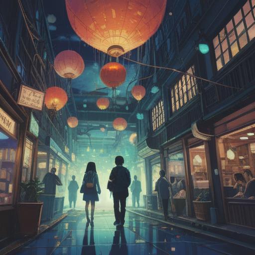 A spiritual illustration depicting the essence of people leaving their workplace, ethereal and surreal ambiance, floating silhouettes representing departed colleagues, a workplace setting with empty desks and fading light, symbolic imagery of change and transition, peaceful yet poignant atmosphere, 4k