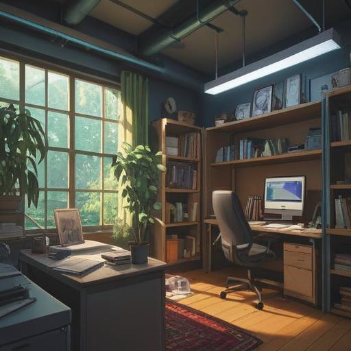 A serene office environment, subtle tension in the air, a person feeling uneasy, a glowing aura around an employee, symbols of intuition and awareness, color gradients indicating emotions, signs of spiritual energy, ethereal light, interconnected energies among coworkers, hints of conflict, 4k