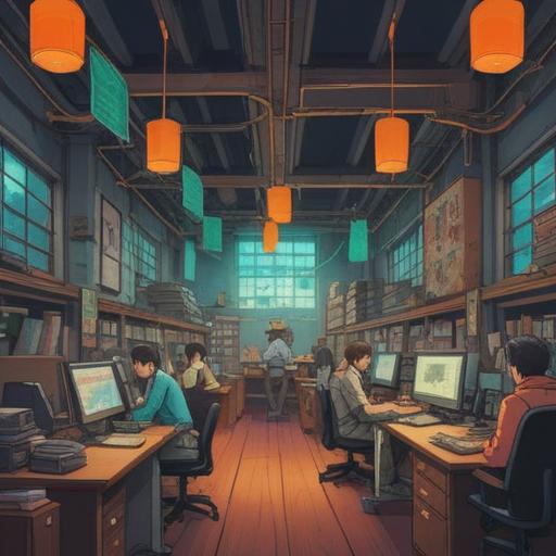 A captivating illustration depicting a workplace environment, an individual looking uneasy while surrounded by coworkers, subtle signs of spiritual energy in the air, auras reflecting emotions, symbols of caution and awareness, an office space with soft lighting, hints of tension in the atmosphere, focus on the individual's internal struggle, 4k