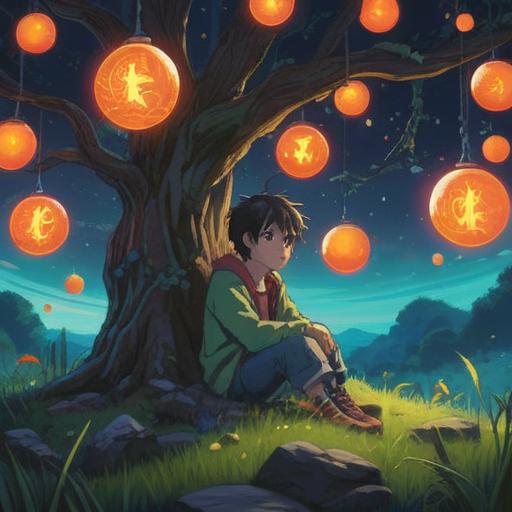 A serene illustration of a person sitting under a tree, surrounded by soft, glowing orbs of light, representing spiritual signs, gentle expressions on their face, an aura of peaceful contemplation, hints of dream-like colors, tranquil nature setting, ethereal atmosphere, symbolism of intuition and awareness, 4k