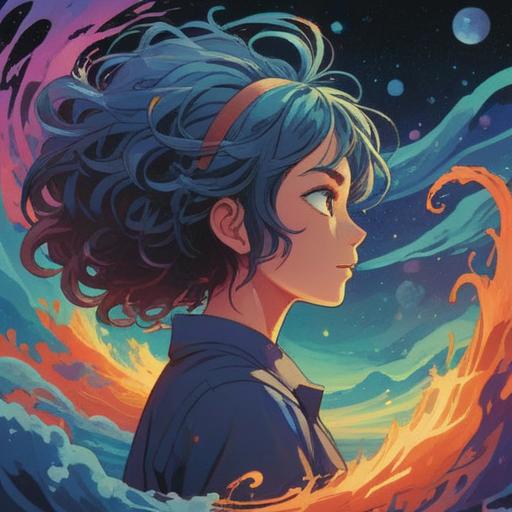 A surreal illustration representing the constant ringing in the ears, ethereal tones, abstract waves of sound, connection to the spiritual realm, visual metaphors of awareness and insight, soothing colors, floating elements symbolizing thoughts, aura-like glow, 4k