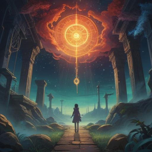 A mystical and introspective scene, subtle celestial symbols, a person feeling disoriented, surrounded by ethereal light, the presence of spiritual guides, a contrast between the mundane office environment and otherworldly elements, hints of intuition and self-awareness, layered symbolism in the background, 4k