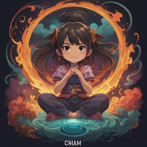 A whimsical illustration of a lucky charm, surrounded by swirling aromatic smoke and subtle charred elements, depicting a vibrant talisman adorned with symbols of good luck, blending rich colors, inviting energy, mystical aura, enticing atmosphere, enchanting design, 4k