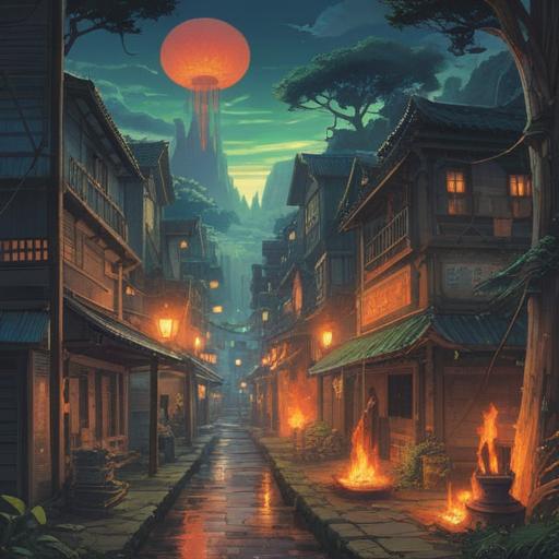 A mystical scene depicting the comforting aroma of burnt offerings, surrounded by a serene, ethereal landscape, soft rays of light filtering through ethereal clouds, symbols of peace and spiritual awakening in the environment, vibrant colors blending harmoniously, a sense of tranquility and positive energy, elements representing purification and connection with the divine, 4k