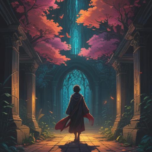 A surreal illustration depicting a shadowy figure fading into the background, ethereal light surrounding them, hints of a spiritual realm, vibrant colors contrasting with dark elements, symbols representing caution and awareness, mystical atmosphere, intricate details, emotional depth, 4k