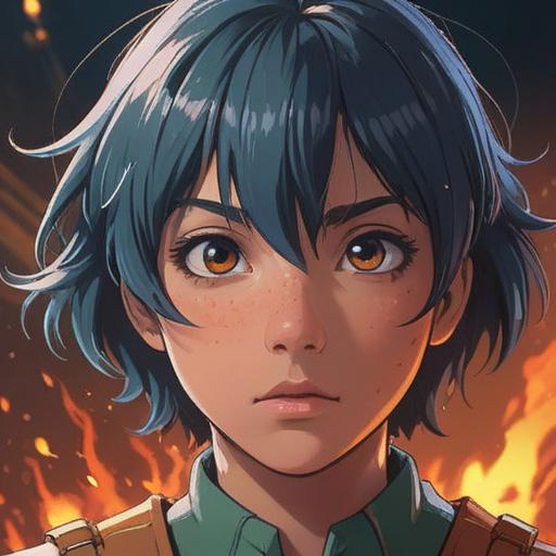 A close-up of a serene face with a small pimple next to the nostril, glowing aura around the pimple, ethereal light illuminating the skin, symbolic elements representing spiritual growth, soft focus, nature-inspired background, calming colors, harmonious atmosphere, detailed and expressive facial features, 4k