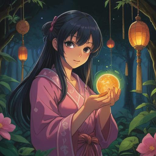 A serene scene featuring a hand adorned with a pinky ring, symbolizing good fortune, surrounded by soft, glowing light, lush greenery in the background, a gentle breeze flowing, an aura of positive energy, dreamy atmosphere, ethereal glow, 4k