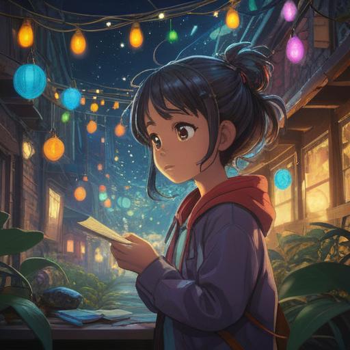 A tiny ant surrounded by shimmering lights, representing spiritual guidance, intricate patterns symbolizing connection and community, softly glowing aura, serene natural setting with gentle greenery, ethereal atmosphere, profound meaning of unity and resilience, detailed textures, 4k