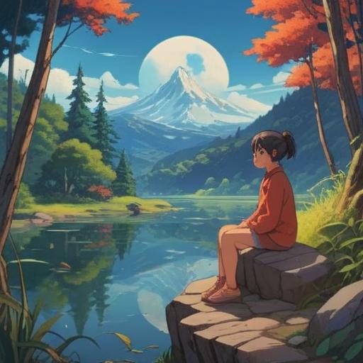 A serene and contemplative illustration, focusing on a person sitting in a peaceful nature setting, reflecting on small injuries like cuts and bruises, symbolic representation of spiritual signs, gentle light filtering through trees, various small injuries depicted artistically, a sense of mindfulness and introspection, harmonious blend of nature and human experience, 4k