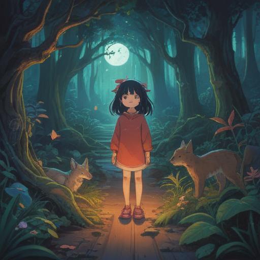 A mystical scene depicting spiritual signs when children do not like someone, subtle aura changes, animal behavior shifts, hidden meanings in nature, gentle signs like butterflies and birds, calm environment, soft light filtering through trees, ethereal presence, 4k