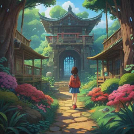 A transformative journey of self-discovery, a traveler navigating through vibrant landscapes, exploring hidden paths, encountering wise mentors, moments of reflection under starlit skies, symbols of personal growth, embracing challenges, feeling a sense of renewal and empowerment, cinematic composition, vivid colors, 4k