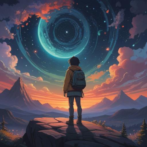 A contemplative scene depicting a person gazing at a starry night sky, symbols of various spiritual signs surrounding them, a serene atmosphere, intuitive gestures, reflections of inner thoughts, highlighting the importance of self-awareness in relationships, mystical elements, soft glow, peaceful nature setting, 4k