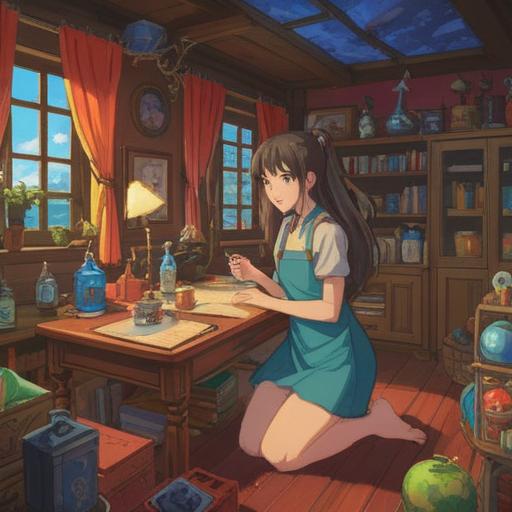 A heartwarming scene featuring a girl with her mother, surrounded by items that symbolize happiness and joy, vibrant colors, cozy home environment, warm lighting, laughter and smiles, a collection of cherished objects like toys and books, emotional connection, tender moments, mother-daughter bond, 4k