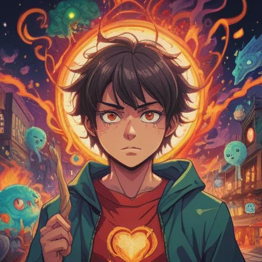 A spiritual illustration depicting the positive signs of jealousy, radiant energy emanating from a heart, signs of growth and transformation, vibrant colors, ethereal light, nature elements symbolizing renewal, characters experiencing enlightenment, harmonious atmosphere, 4k