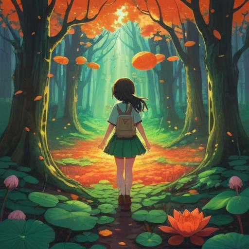 A surreal illustration capturing the essence of a lucky item after experiencing being overlooked, a vibrant four-leaf clover radiating luck, intertwined with symbolic elements like an open door, sunlight breaking through clouds, a serene expression on a person's face, intricate details, magical realism, bright and hopeful colors, 4k