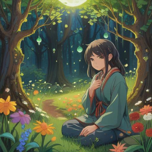 A serene illustration capturing the essence of the Spring Equinox, depicting a person experiencing drowsiness, surrounded by symbols of good luck, vibrant flowers blooming, gentle sunlight filtering through the trees, a cozy blanket draped nearby, soft pastel colors, tranquil atmosphere, inviting warm tones, detailed background with a hint of seasonal change, 4k
