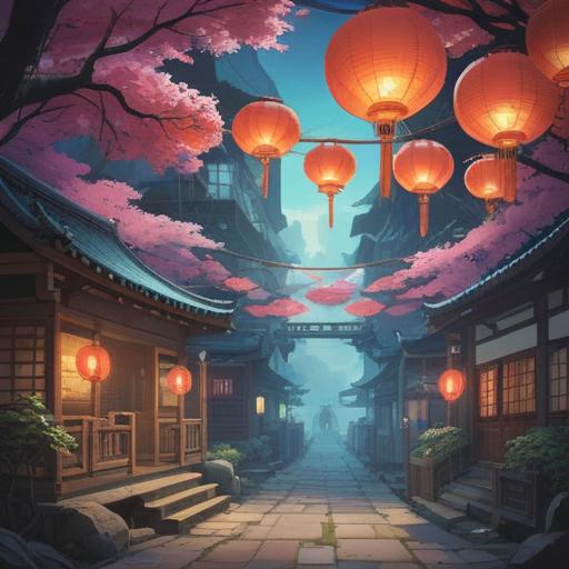 A mystical scene depicting a lucky item that boosts energy during the month of Kamizakuzuki, vibrant colors, traditional Japanese motifs, serene nature setting, glowing talisman, intricately designed scroll, peaceful atmosphere, celestial elements, 4k
