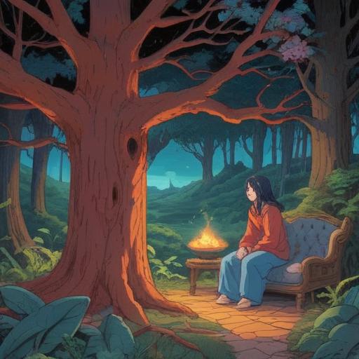 A thoughtful illustration depicting the process of navigating spiritual signs during a midlife divorce, emotional turmoil, introspective moments, symbolic representations of transformation, subtle hints of enlightenment, a serene environment reflecting inner peace, characters showing both struggle and hope, 4k