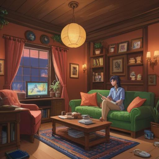 A heartwarming scene depicting a couple engaging in meaningful conversation, a cozy living room setting with warm lighting, personal touches like family photos and plants, expressions of love and understanding, subtle gestures of affection, peaceful ambiance, emotional connection, fostering intimacy, 4k