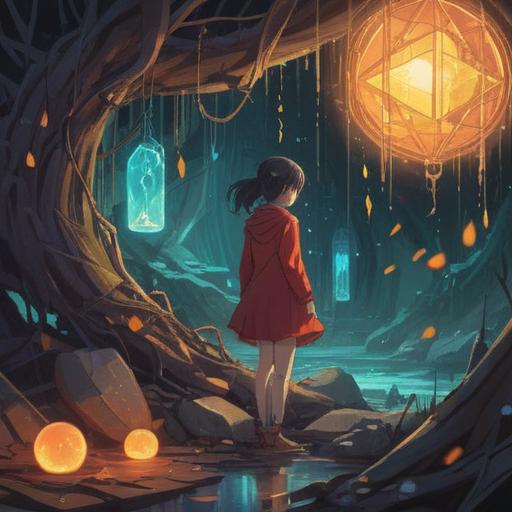 A profound spiritual illustration, elements of broken objects symbolizing warning signs, ethereal light illuminating the fragments, a serene figure contemplating the shattered pieces, nature intertwining with the broken elements, ethereal aura surrounding the scene, deep colors conveying introspection, a mystical forest setting, 4k