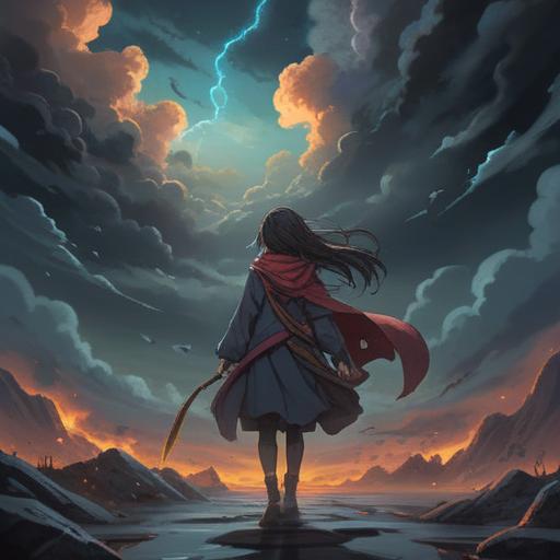 A mystical and thought-provoking illustration, a shadowy figure surrounded by dark clouds, emanating a negative energy that causes distress to others, whispers of sorrow in the air, a contrast of light and dark representing emotional turmoil, intricate details in the expressions of the surrounding people, Tarot cards in the foreground symbolizing fate, ethereal atmosphere, 4k