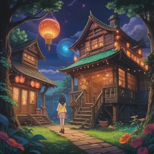 A spiritual charm that transforms the surrounding atmosphere positively, intricate design with vibrant symbols, serene energy radiating from the charm, surrounded by glowing light, harmonious nature backdrop, enchanting forest setting, uplifting mood, 4k