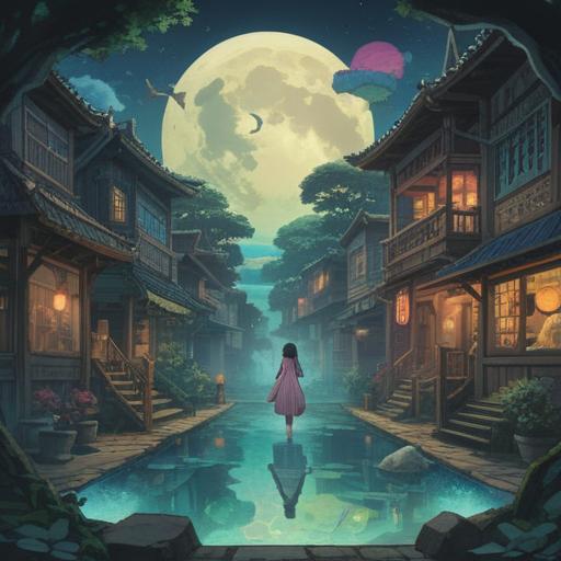 A mystical scene depicting spiritual signs to be aware of during times of income reduction, ethereal symbols floating in the air, a soft glow illuminating the surroundings, a person in contemplation surrounded by nature, a serene atmosphere reflecting uncertainty and guidance, harmonious color palette, symbolic representations of intuition and awareness, calming nature backdrop, 4k