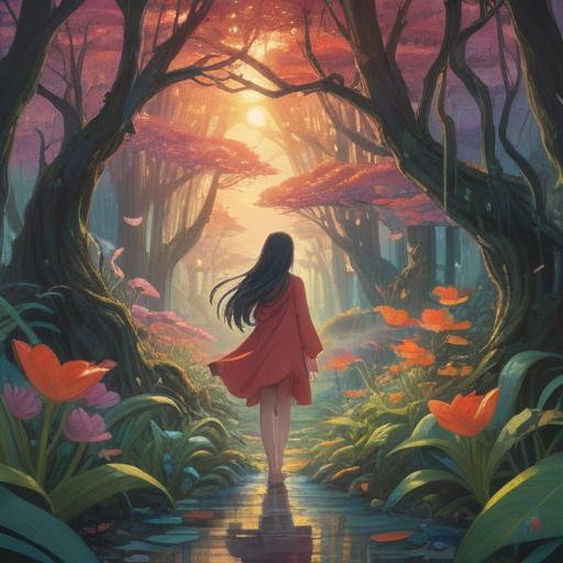 A serene scene depicting spiritual signs related to lifespan and illness, soft ethereal light, symbols of health and wellness intertwined with nature, vibrant flora representing life cycles, subtle celestial elements, calming and reflective atmosphere, emphasizes connection between body and spirit, 4k