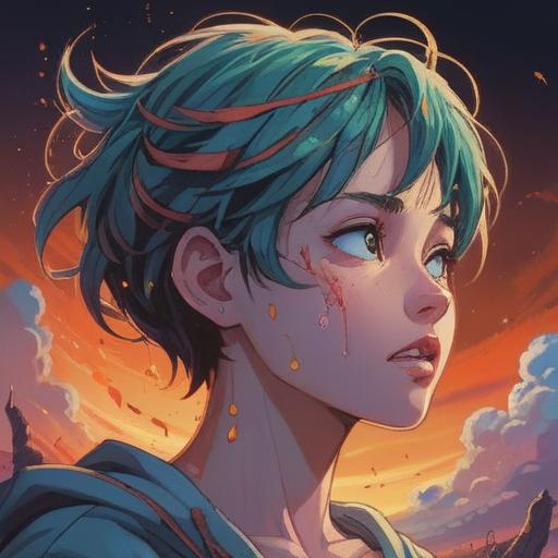 A spiritual representation of acne at the nape of the neck, symbolizing unexpressed emotions and hidden stress, dreamy and ethereal atmosphere, illustrated in a mystical style, surrounded by soft glowing lights and abstract shapes, reflecting inner turmoil and the journey of self-discovery, vivid colors, 4k