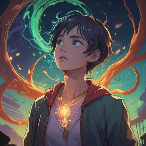 A surreal illustration depicting spiritual warning signs related to neck ailments, ethereal symbols floating around a person holding their neck, soft glowing light emphasizing the connection between body and spirit, calming yet eerie atmosphere, detailed expressions reflecting concern, mystical elements intertwined with anatomical features, 4k