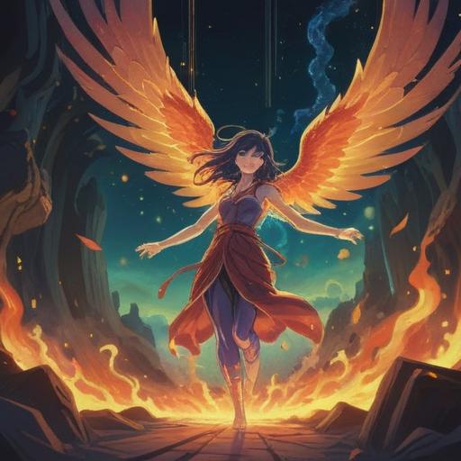 A mystical representation of spiritual signs, a person feeling warmth radiating from their neck, ethereal glow, hints of energy surrounding the figure, serene expression, vibrant yet soothing colors, deep connection to the spiritual realm, nature elements in the background, peaceful ambiance, 4k