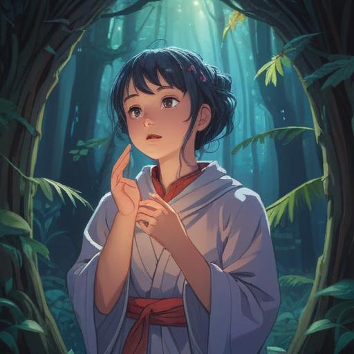 A serene and introspective scene depicting a person gently touching their neck, looking contemplative, surrounded by soft ethereal light, symbolic elements representing spiritual awareness, a calming atmosphere reflecting the importance of self-care and mindfulness, 4k