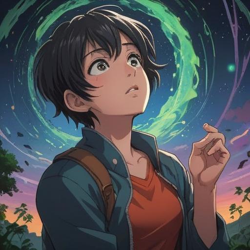 A serene scene depicting a person holding their neck, expression of concern, surrounded by ethereal light, symbolic representations of stress and energy imbalance, gentle aura, a peaceful environment, soft pastel colors, artistic interpretation of spiritual warning signs, 4k