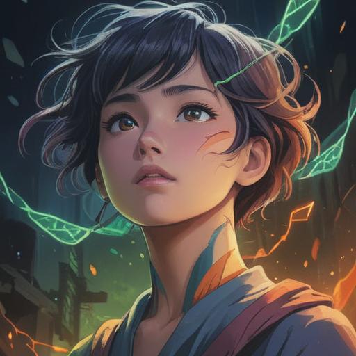 A close-up illustration of a neck with visible rashes, radiating a mystical aura, surrounded by ethereal light, symbols of spirituality integrated into the background, serene expression on the face, soft pastel colors, conveying a sense of healing and transformation, intricate details of the skin texture, 4k