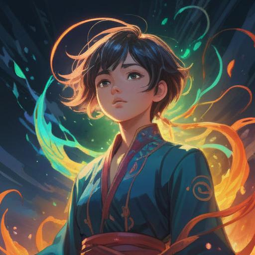 A serene illustration depicting a person experiencing spiritual awakening, a glowing aura around their neck, soft light illuminating the skin, ethereal patterns representing healing energies, calm nature background with gentle flowing water, subtle signs of hope and positivity, 4k