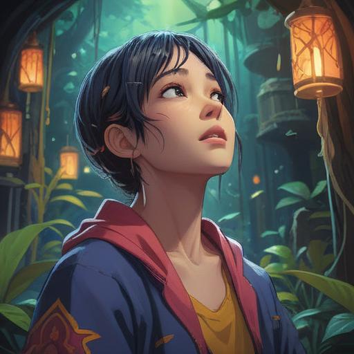 A spiritual scene depicting a person with eczema on their neck, serene expression, surrounded by gentle light, symbolic representations of self-care and healing, soothing colors, ethereal elements symbolizing awareness and personal growth, a tranquil environment promoting introspection and reflection, 4k