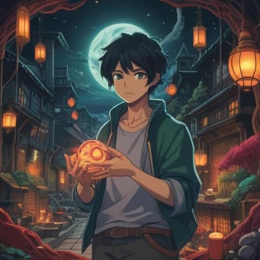 A dramatic scene depicting a person holding a symbolic lucky charm, contrasting with a darkly atmospheric background, tense emotions, emphasis on the charm's intricate details, deep shadows, a sense of impending danger, stark color contrasts, poignant expression on the character's face, 4k