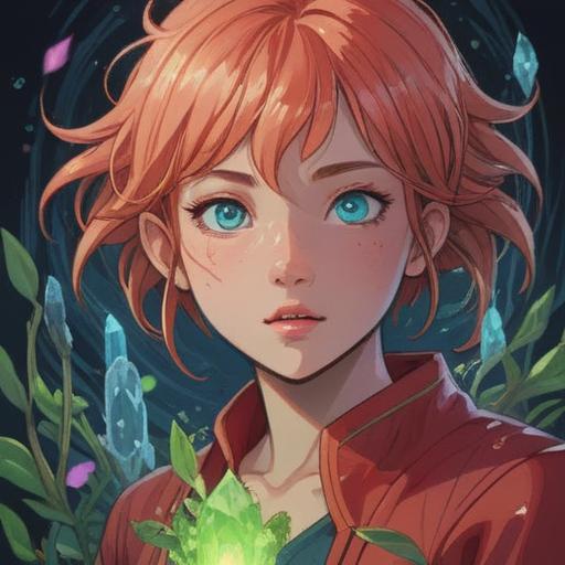 A spiritual lucky item for improving rosacea, ethereal glow, soothing colors, intricate design, natural elements like crystals and herbs, serene atmosphere, symbolic representations of healing, positive energy, harmonious balance, captivating presentation, enchanting details